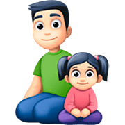 Emoji 👨🏻‍👧🏻 Famiglia - Uomo, Bambina: Carnagione Chiara su Facebook 14.0.