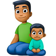 👨🏾‍👦🏾 Emoji Familia - Hombre, Niño: Tono De Piel Oscuro Medio en Facebook 14.0.