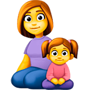Emoji 👩‍👧 Famiglia: Donna E Bambina su Facebook 14.0.