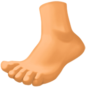 🦶🏽 Emoji Fuß: mittlere Hautfarbe Facebook 14.0.