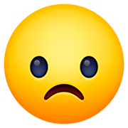 ☹️ Emoji Cara Con El Ceño Fruncido en Facebook 14.0.