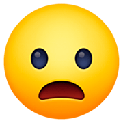 Emoji 😦 Faccina Imbronciata Con Bocca Aperta su Facebook 14.0.