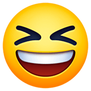 😆 Emoji grinsendes Gesicht mit zusammengekniffenen Augen Facebook 14.0.