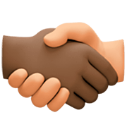 🫱🏿‍🫲🏼 Emoji Handschlag: dunkle Hautfarbe, mittelhelle Hautfarbe Facebook 14.0.