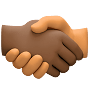 🫱🏿‍🫲🏽 Emoji Handschlag: dunkle Hautfarbe, mittlere Hautfarbe Facebook 14.0.