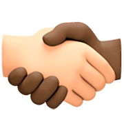 🫱🏻‍🫲🏿 Emoji Handschlag: helle Hautfarbe, dunkle Hautfarbe Facebook 14.0.