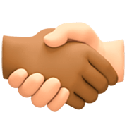 🫱🏾‍🫲🏻 Emoji Handschlag: mitteldunkle Hautfarbe, helle Hautfarbe Facebook 14.0.