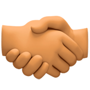 🤝🏽 Emoji Handschlag, mittlere Hautfarbe Facebook 14.0.