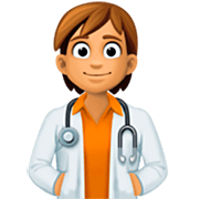 🧑🏽‍⚕️ Emoji Profesional Sanitario: Tono De Piel Medio en Facebook 14.0.