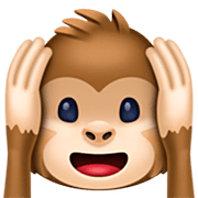 🙉 Emoji Mono Con Los Oídos Tapados en Facebook 14.0.