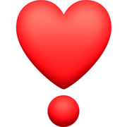 ❣️ Emoji Exclamación De Corazón en Facebook 14.0.