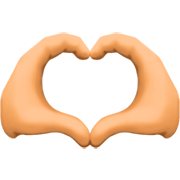 🫶🏽 Emoji Herz Hände: mittlere Hautfarbe Facebook 14.0.