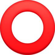 Emoji ⭕ Cerchio su Facebook 14.0.
