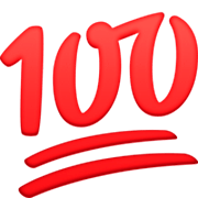 Emoji 💯 100 Punti su Facebook 14.0.
