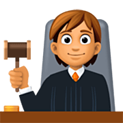 🧑🏽‍⚖️ Emoji Juez: Tono De Piel Medio en Facebook 14.0.