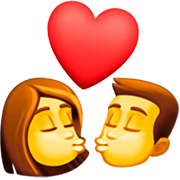 👩‍❤️‍💋‍👨 Emoji sich küssendes Paar: Frau, Mann Facebook 14.0.