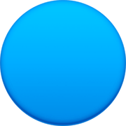 🔵 Emoji Círculo Azul Grande en Facebook 14.0.