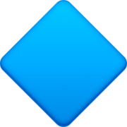 Emoji 🔷 Rombo Blu Grande su Facebook 14.0.
