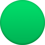 Émoji 🟢 Disque Vert sur Facebook 14.0.