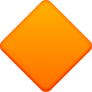 Emoji 🔶 Rombo Arancione Grande su Facebook 14.0.