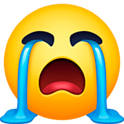 Emoji 😭 Faccina Disperata su Facebook 14.0.