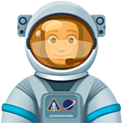 👨🏼‍🚀 Emoji Astronauta Homem: Pele Morena Clara na Facebook 14.0.