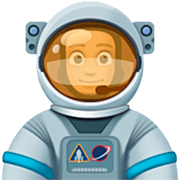 👨🏽‍🚀 Emoji Astronauta Homem: Pele Morena na Facebook 14.0.