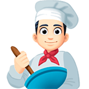 Emoji 👨🏻‍🍳 Cuoco: Carnagione Chiara su Facebook 14.0.