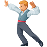 🕺🏼 Emoji Hombre Bailando: Tono De Piel Claro Medio en Facebook 14.0.