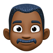 Emoji 👨🏿 Uomo: Carnagione Scura su Facebook 14.0.