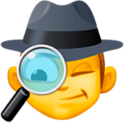 🕵️‍♂️ Emoji Detective Hombre en Facebook 14.0.