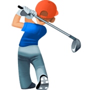 🏌🏼‍♂️ Emoji Hombre Jugando Al Golf: Tono De Piel Claro Medio en Facebook 14.0.