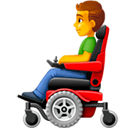 👨‍🦼 Emoji Homem Em Cadeira De Rodas Motorizada na Facebook 14.0.