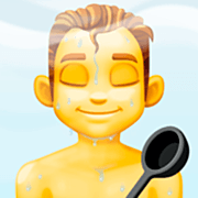 🧖‍♂️ Emoji Hombre En Una Sauna en Facebook 14.0.