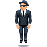 Emoji 🕴🏼‍♂️ Uomo in giacca e cravatta levitante: Carnagione Abbastanza Chiara su Facebook 14.0.