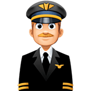 Emoji 👨🏼‍✈️ Pilota Uomo: Carnagione Abbastanza Chiara su Facebook 14.0.