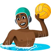 🤽🏿‍♂️ Emoji Wasserballspieler: dunkle Hautfarbe Facebook 14.0.