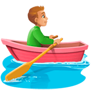 🚣🏼‍♂️ Emoji Mann im Ruderboot: mittelhelle Hautfarbe Facebook 14.0.