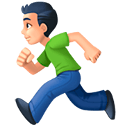 🏃🏻‍♂️ Emoji Hombre Corriendo: Tono De Piel Claro en Facebook 14.0.