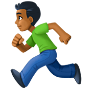 🏃🏾‍♂️ Emoji Hombre Corriendo: Tono De Piel Oscuro Medio en Facebook 14.0.