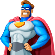 Emoji 🦸🏽‍♂️ Supereroe Uomo: Carnagione Olivastra su Facebook 14.0.