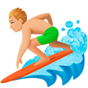 Émoji 🏄🏼‍♂️ Surfeur : Peau Moyennement Claire sur Facebook 14.0.