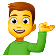 Emoji 💁‍♂️ Uomo Con Suggerimento su Facebook 14.0.