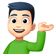 💁🏻‍♂️ Emoji Infoschalter-Mitarbeiter: helle Hautfarbe Facebook 14.0.