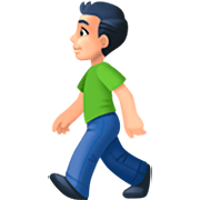 🚶🏻‍♂️ Emoji Hombre Caminando: Tono De Piel Claro en Facebook 14.0.