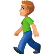 🚶🏼‍♂️ Emoji Hombre Caminando: Tono De Piel Claro Medio en Facebook 14.0.