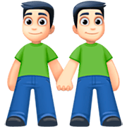 Emoji 👬🏻 Due Uomini Che Si Tengono Per Mano: Carnagione Chiara su Facebook 14.0.