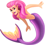Emoji 🧜🏻‍♀️ Sirena Donna: Carnagione Chiara su Facebook 14.0.
