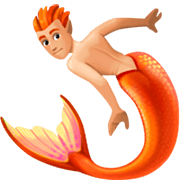 🧜🏼 Emoji Persona Sirena: Tono De Piel Claro Medio en Facebook 14.0.