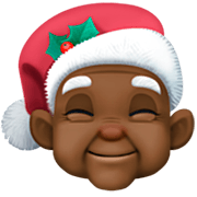 🧑🏿‍🎄 Emoji Mx Claus: Tono De Piel Oscuro en Facebook 14.0.